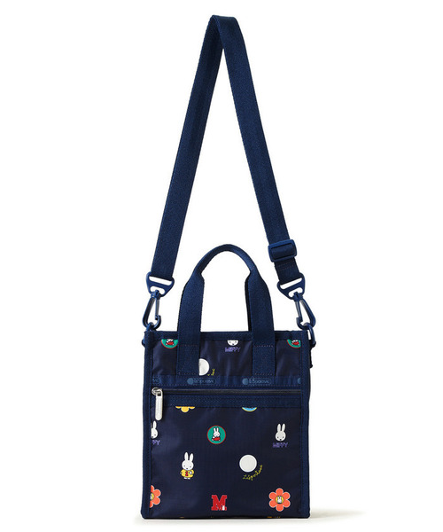 Miffy（ ミッフィー）の「【LeSportsac×Miffy】MINI N/S TOTE ミッフィーネイビーポルカドット（ショルダーバッグ・レディース・ブルー・FREE）」の7枚目の写真