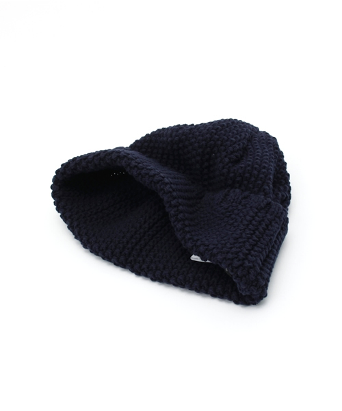 URBAN RESEARCH Sonny Label（アーバンリサーチサニーレーベル）の「Sonny Label リサイクルコットンニットキャップ（ニットキャップ/ビーニー・レディース・ネイビー/ライトグレー・ONE）」の7枚目の写真