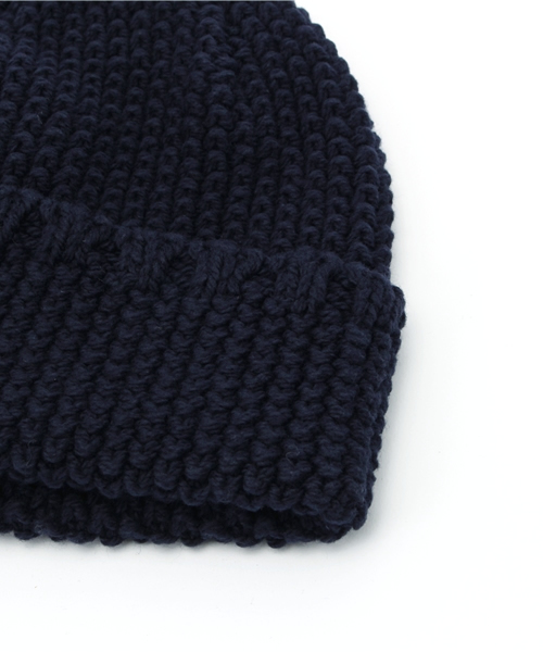 URBAN RESEARCH Sonny Label（アーバンリサーチサニーレーベル）の「Sonny Label リサイクルコットンニットキャップ（ニットキャップ/ビーニー・レディース・ネイビー/ライトグレー・ONE）」の3枚目の写真