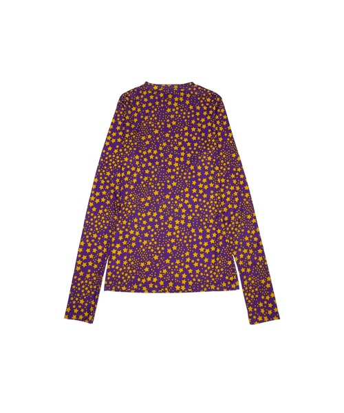 MSGM(エムエスジーエム)の「シグネチャースターズ プリントトップ(Tシャツ/カットソー・レディース・プラム・44/42)」の2枚目の写真