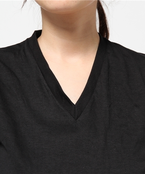 HANES（ヘインズ）の「◆VERY5月号掲載◆【Hanes(HM1-F002)】プレミアムジャパンフィット（Tシャツ/カットソー・レディース・ブラック・S(1)）」の8枚目の写真