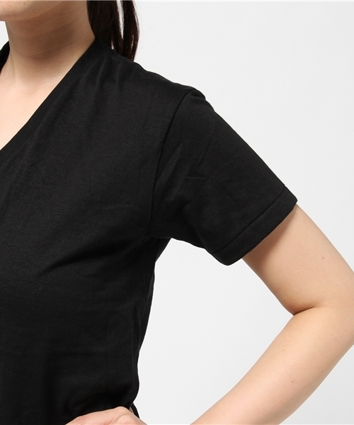 HANES（ヘインズ）の「◆VERY5月号掲載◆【Hanes(HM1-F002)】プレミアムジャパンフィット（Tシャツ/カットソー・レディース・ブラック・S(1)）」の9枚目の写真