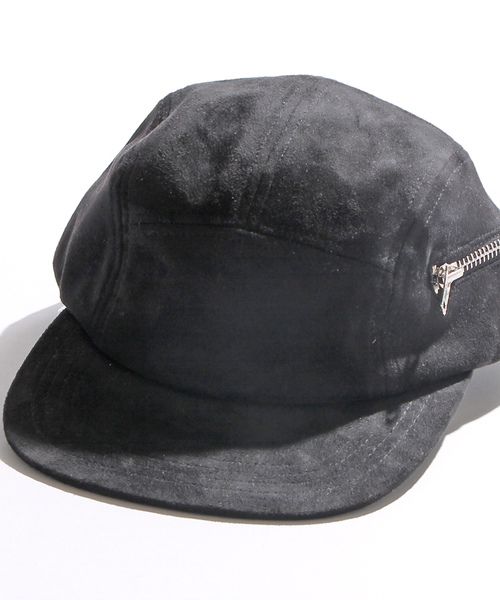 WEGO（ウィゴー）の「WEGO/フェイクスエードジェットキャップ（キャップ・メンズ・その他1/ブラック/キャメル・FREE）」の2枚目の写真