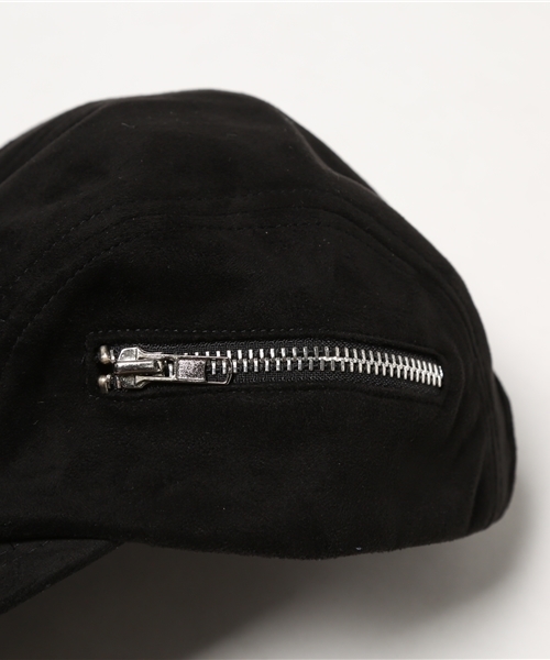 WEGO（ウィゴー）の「WEGO/フェイクスエードジェットキャップ（キャップ・メンズ・その他1/ブラック/キャメル・FREE）」の6枚目の写真