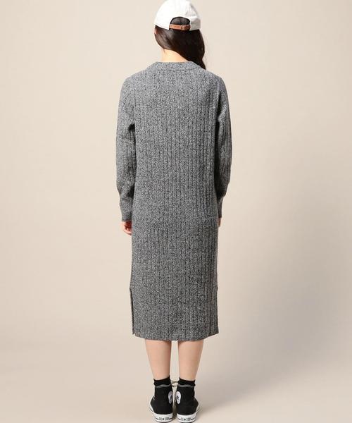 BEAUTY&YOUTH UNITED ARROWS(ビューティーアンドユースユナイテッドアローズ)の「BY ウール ワイドリブ ボトルネック ニットワンピース◆(ワンピース・レディース・オフホワイト/ダークグレー/その他1・FREE)」の13枚目の写真