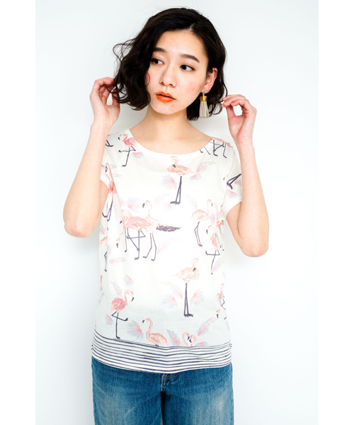 DOLLUPOOPS（ドールアップウップス）の「製品プリント　Tシャツ　[オリジナルプリント]（Tシャツ/カットソー・レディース・グレー/ホワイト・38）」の10枚目の写真