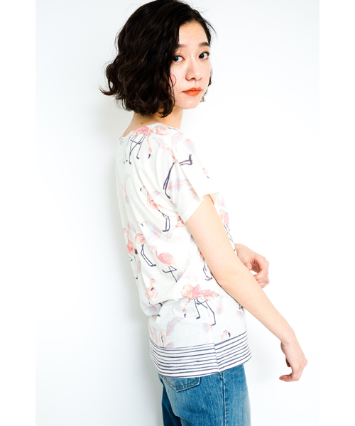 DOLLUPOOPS（ドールアップウップス）の「製品プリント　Tシャツ　[オリジナルプリント]（Tシャツ/カットソー・レディース・グレー/ホワイト・38）」の11枚目の写真