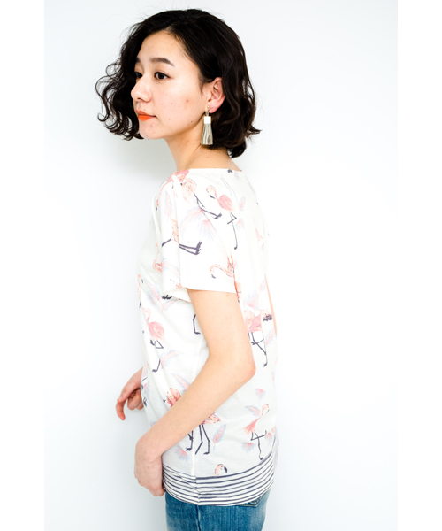 DOLLUPOOPS（ドールアップウップス）の「製品プリント　Tシャツ　[オリジナルプリント]（Tシャツ/カットソー・レディース・グレー/ホワイト・38）」の12枚目の写真