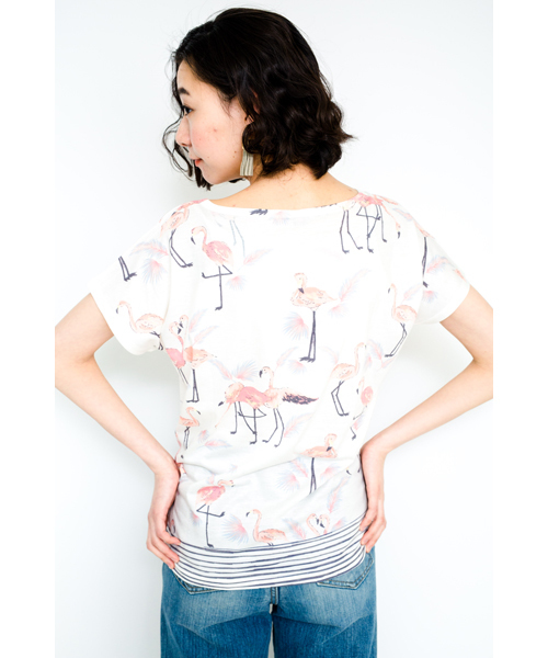 DOLLUPOOPS（ドールアップウップス）の「製品プリント　Tシャツ　[オリジナルプリント]（Tシャツ/カットソー・レディース・グレー/ホワイト・38）」の14枚目の写真