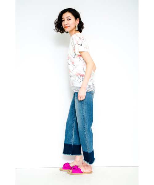 DOLLUPOOPS（ドールアップウップス）の「製品プリント　Tシャツ　[オリジナルプリント]（Tシャツ/カットソー・レディース・グレー/ホワイト・38）」の16枚目の写真