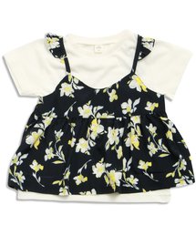 apres les cours | 花柄キャミレイヤードТシャツ 2(Tシャツ/カットソー)