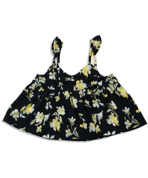 apres les cours(アプレレクール)の「花柄キャミレイヤードТシャツ 2(Tシャツ/カットソー・キッズ・オフホワイト/グレー・140/110/130/80/90/100/120)」の5枚目の写真