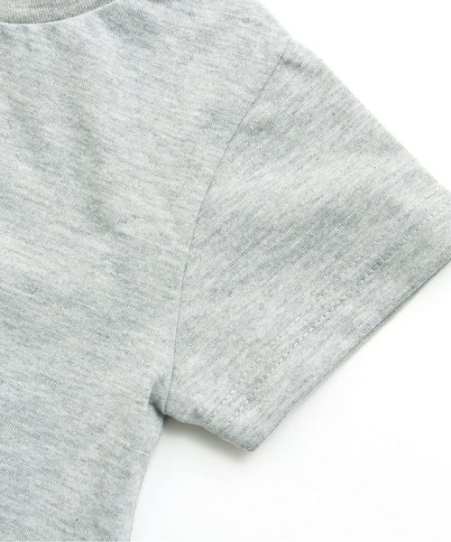 apres les cours(アプレレクール)の「花柄キャミレイヤードТシャツ 2(Tシャツ/カットソー・キッズ・オフホワイト/グレー・140/110/130/80/90/100/120)」の7枚目の写真