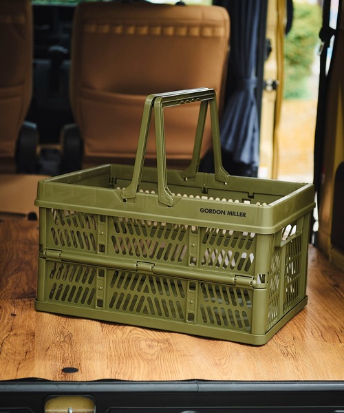 GORDON MILLER（ゴードンミラー）の「GORDON MILLER（ゴードンミラー） 折りたためる取っ手付きコンテナ L（アウトドアグッズ・レディース・ホワイト系その他/ブルー系その他/ブルー系その他2/ホワイト系その他2/カーキ/ダークグレー/グレー系その他/オリーブドラブ/サンドベージュ/ブラック・L）」の8枚目の写真