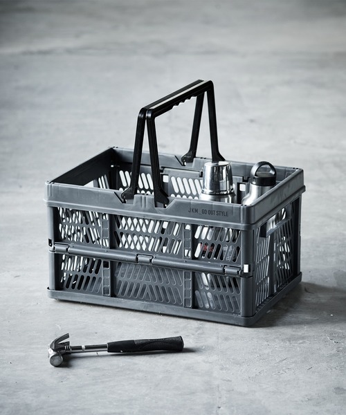 GORDON MILLER（ゴードンミラー）の「GORDON MILLER（ゴードンミラー） 折りたためる取っ手付きコンテナ L（アウトドアグッズ・レディース・ホワイト系その他/ブルー系その他/ブルー系その他2/ホワイト系その他2/カーキ/ダークグレー/グレー系その他/オリーブドラブ/サンドベージュ/ブラック・L）」の5枚目の写真