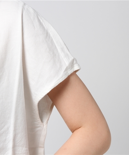 LBC(エルビーシー)の「レーヨンリネン裾刺繍ブラウス (シャツ/ブラウス・レディース・ホワイト/ブラック・MEDIUM/LARGE)」の5枚目の写真