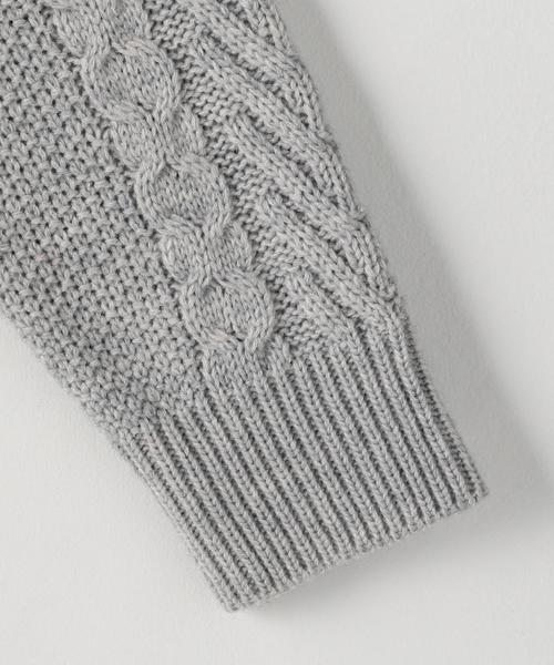 coen(コーエン)の「アランケーブルタートルネックニット(ニット/セーター・メンズ・ブラック/グレー・X-LARGE/SMALL/MEDIUM/LARGE)」の5枚目の写真