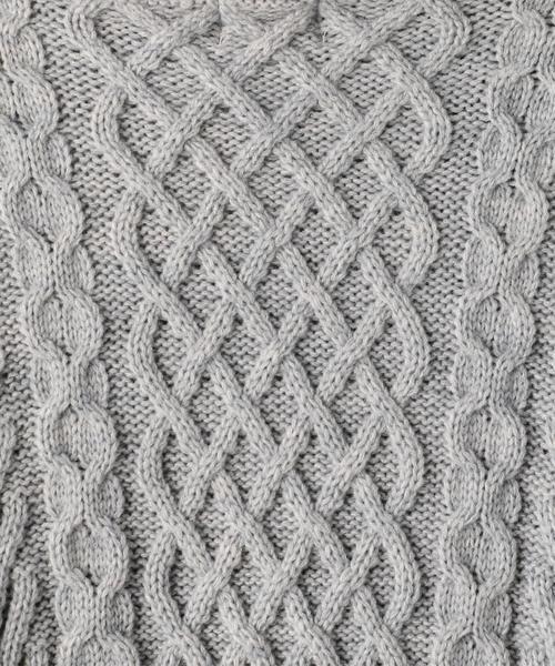 coen(コーエン)の「アランケーブルタートルネックニット(ニット/セーター・メンズ・ブラック/グレー・X-LARGE/SMALL/MEDIUM/LARGE)」の7枚目の写真