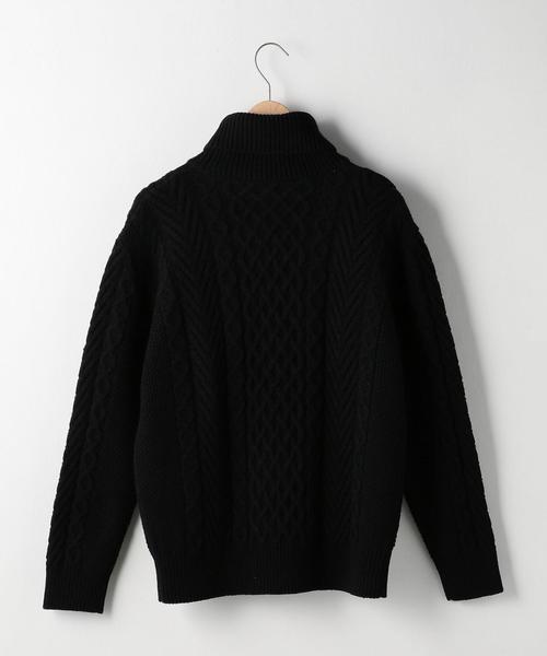 coen(コーエン)の「アランケーブルタートルネックニット(ニット/セーター・メンズ・ブラック/グレー・X-LARGE/SMALL/MEDIUM/LARGE)」の8枚目の写真