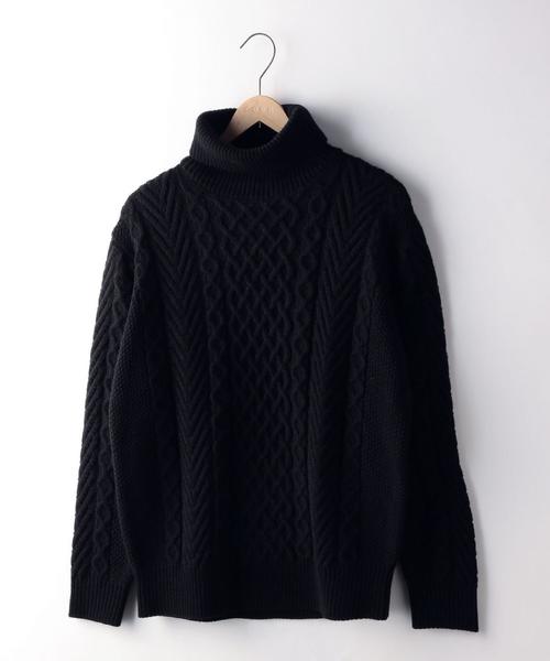 coen(コーエン)の「アランケーブルタートルネックニット(ニット/セーター・メンズ・ブラック/グレー・X-LARGE/SMALL/MEDIUM/LARGE)」の11枚目の写真