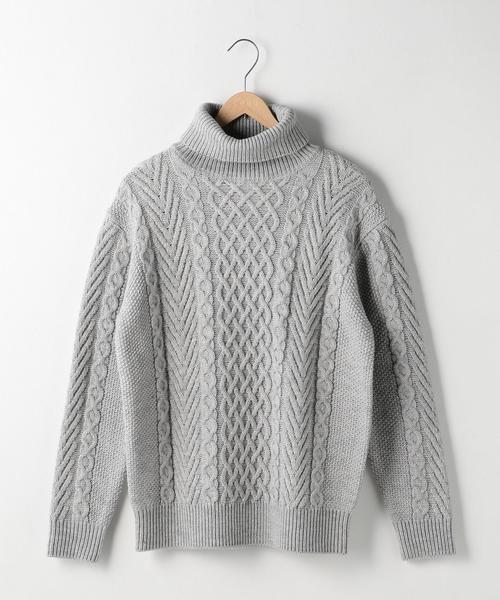 coen(コーエン)の「アランケーブルタートルネックニット(ニット/セーター・メンズ・ブラック/グレー・X-LARGE/SMALL/MEDIUM/LARGE)」の12枚目の写真