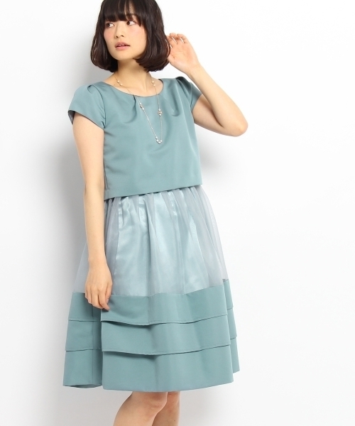 Anatelier アナトリエ の Calian オーガンジー切替ワンピース ワンピース Wear