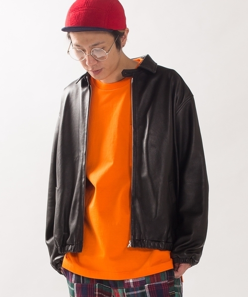 SHIPS BLUESTORE(シップスブルーストア)の「SHIPS BLUE STORE: レザードリズラーブルゾン■(ブルゾン・メンズ・ブラック・SMALL/MEDIUM/LARGE/X-LARGE)」の1枚目の写真