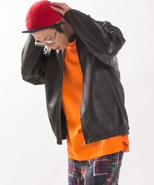 SHIPS BLUESTORE(シップスブルーストア)の「SHIPS BLUE STORE: レザードリズラーブルゾン■(ブルゾン・メンズ・ブラック・SMALL/MEDIUM/LARGE/X-LARGE)」の2枚目の写真