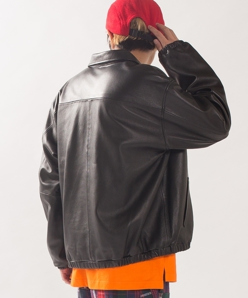 SHIPS BLUESTORE(シップスブルーストア)の「SHIPS BLUE STORE: レザードリズラーブルゾン■(ブルゾン・メンズ・ブラック・SMALL/MEDIUM/LARGE/X-LARGE)」の8枚目の写真