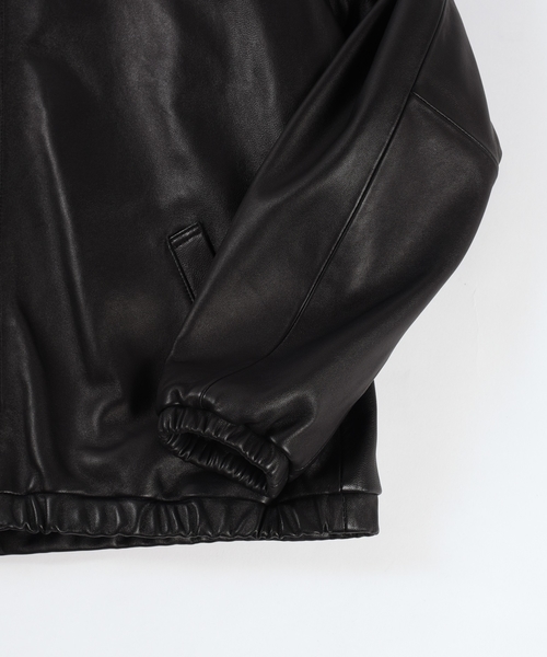 SHIPS BLUESTORE(シップスブルーストア)の「SHIPS BLUE STORE: レザードリズラーブルゾン■(ブルゾン・メンズ・ブラック・SMALL/MEDIUM/LARGE/X-LARGE)」の3枚目の写真