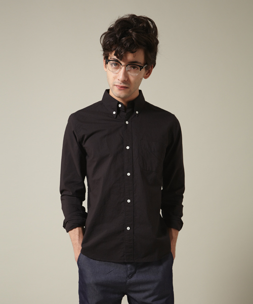 BEAMS(ビームス)の「○BEAMS / SKINNY オックスBDシャツ(シャツ/ブラウス・メンズ・ホワイト/ブラック/イエロー/ネイビー/パープル/ブルー・SMALL/MEDIUM/LARGE)」の3枚目の写真