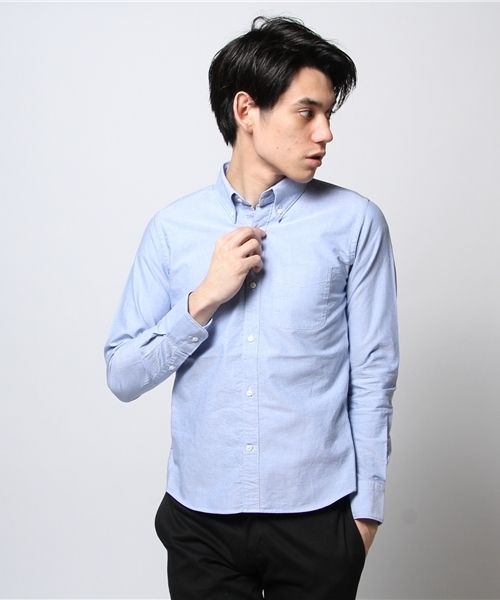 BEAMS(ビームス)の「○BEAMS / SKINNY オックスBDシャツ(シャツ/ブラウス・メンズ・ホワイト/ブラック/イエロー/ネイビー/パープル/ブルー・SMALL/MEDIUM/LARGE)」の5枚目の写真