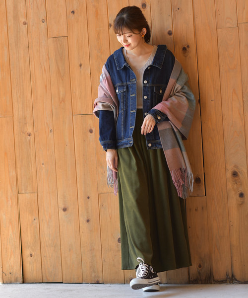 rps（アールピーエス）の「バックレースアップＧジャン（デニムジャケット・レディース・ブルー/インディゴブルー/ブラック/カーキ/カーキブラウン/ベージュ・M）」の8枚目の写真