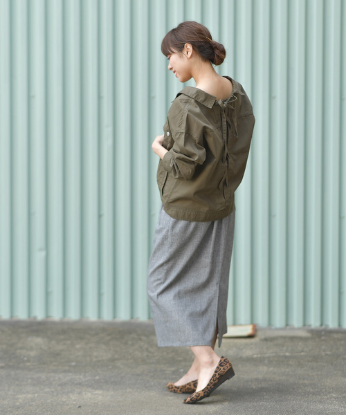 rps（アールピーエス）の「バックレースアップＧジャン（デニムジャケット・レディース・ブルー/インディゴブルー/ブラック/カーキ/カーキブラウン/ベージュ・M）」の13枚目の写真