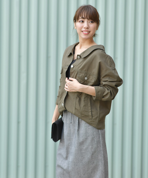 rps（アールピーエス）の「バックレースアップＧジャン（デニムジャケット・レディース・ブルー/インディゴブルー/ブラック/カーキ/カーキブラウン/ベージュ・M）」の14枚目の写真