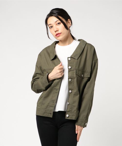 rps（アールピーエス）の「バックレースアップＧジャン（デニムジャケット・レディース・ブルー/インディゴブルー/ブラック/カーキ/カーキブラウン/ベージュ・M）」の16枚目の写真