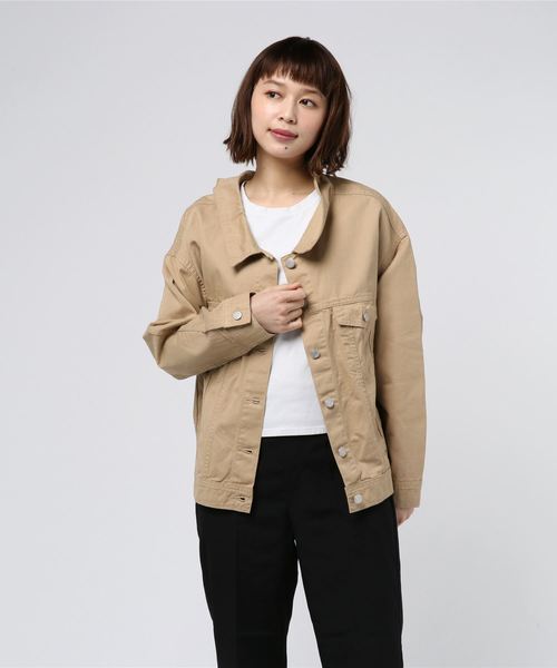 rps（アールピーエス）の「バックレースアップＧジャン（デニムジャケット・レディース・ブルー/インディゴブルー/ブラック/カーキ/カーキブラウン/ベージュ・M）」の18枚目の写真