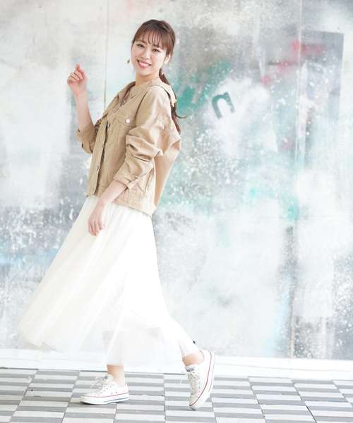 rps（アールピーエス）の「バックレースアップＧジャン（デニムジャケット・レディース・ブルー/インディゴブルー/ブラック/カーキ/カーキブラウン/ベージュ・M）」の22枚目の写真