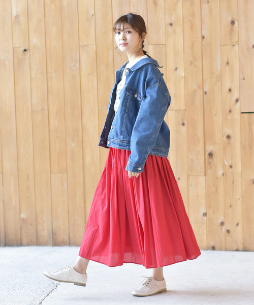 rps（アールピーエス）の「バックレースアップＧジャン（デニムジャケット・レディース・ブルー/インディゴブルー/ブラック/カーキ/カーキブラウン/ベージュ・M）」の21枚目の写真