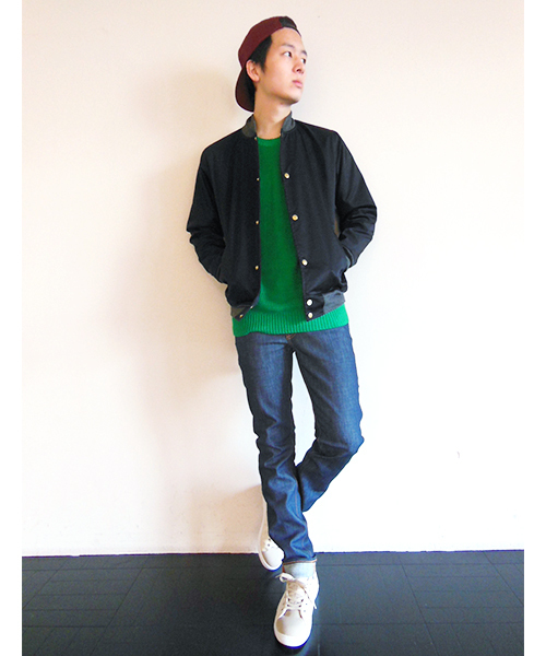 WHO'S WHO gallery（フーズフーギャラリー）の「アゼボーダープルオーバーニット（ニット/セーター・メンズ・グリーン/ブルー/オレンジ/ベージュ/マルチ/その他1・MEDIUM/LARGE）」の10枚目の写真