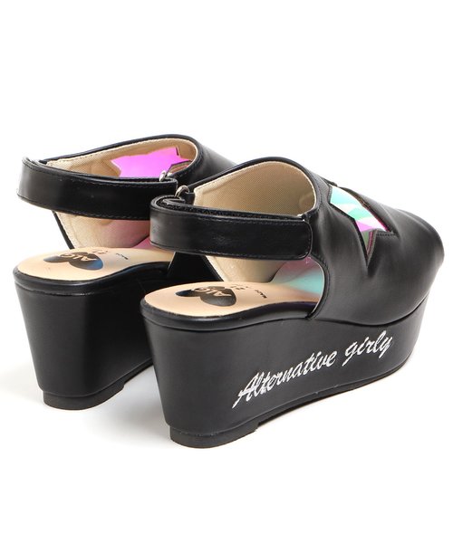 algy（アルジー）の「スターウィンドウサンダル（サンダル・キッズ・オフホワイト/ブラック・21/22/24/23/20）」の5枚目の写真