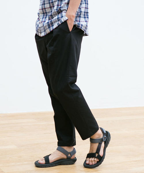 green label relaxing（グリーンレーベルリラクシング）の「CM ドライツイル インタック1P テーパード パンツ 9分丈 / アンクル丈 ◆（その他パンツ・メンズ・ブラック/ベージュ/ネイビー・S/M/L/XL）」の17枚目の写真