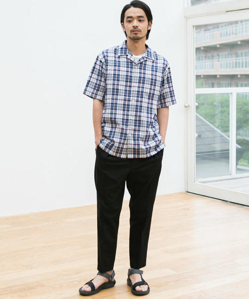 green label relaxing（グリーンレーベルリラクシング）の「CM ドライツイル インタック1P テーパード パンツ 9分丈 / アンクル丈 ◆（その他パンツ・メンズ・ブラック/ベージュ/ネイビー・S/M/L/XL）」の18枚目の写真