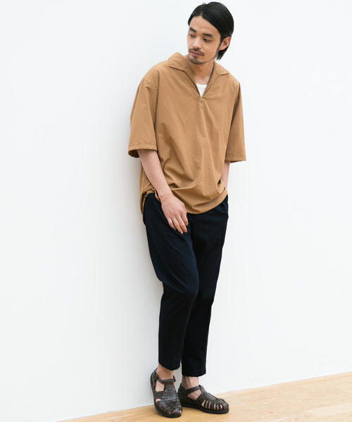 green label relaxing（グリーンレーベルリラクシング）の「CM ドライツイル インタック1P テーパード パンツ 9分丈 / アンクル丈 ◆（その他パンツ・メンズ・ブラック/ベージュ/ネイビー・S/M/L/XL）」の21枚目の写真