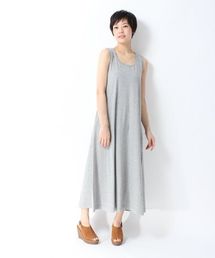 【GLOBAL WORK】カットマキシノースリーブワンピース