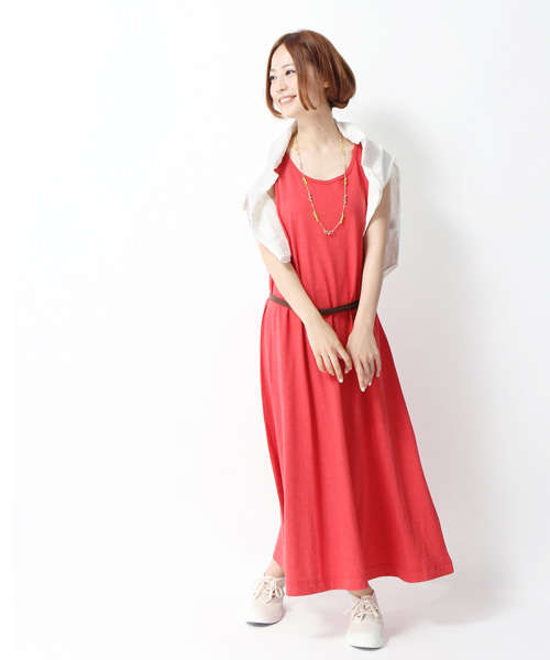 GLOBAL WORK(グローバルワーク)の「【GLOBAL WORK】カットマキシノースリーブワンピース(チュニック・レディース・グレー/ネイビー/パープル/グレー系その他/ブルー系その他/イエロー/オレンジ/その他・LARGE/MEDIUM)」の7枚目の写真