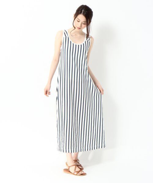 GLOBAL WORK(グローバルワーク)の「【GLOBAL WORK】カットマキシノースリーブワンピース(チュニック・レディース・グレー/ネイビー/パープル/グレー系その他/ブルー系その他/イエロー/オレンジ/その他・LARGE/MEDIUM)」の8枚目の写真