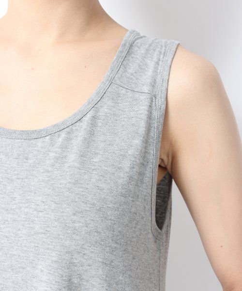 GLOBAL WORK(グローバルワーク)の「【GLOBAL WORK】カットマキシノースリーブワンピース(チュニック・レディース・グレー/ネイビー/パープル/グレー系その他/ブルー系その他/イエロー/オレンジ/その他・LARGE/MEDIUM)」の12枚目の写真