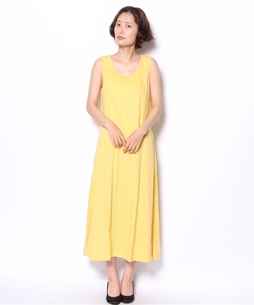 GLOBAL WORK(グローバルワーク)の「【GLOBAL WORK】カットマキシノースリーブワンピース(チュニック・レディース・グレー/ネイビー/パープル/グレー系その他/ブルー系その他/イエロー/オレンジ/その他・LARGE/MEDIUM)」の17枚目の写真