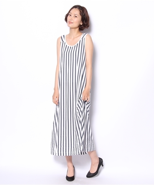 GLOBAL WORK(グローバルワーク)の「【GLOBAL WORK】カットマキシノースリーブワンピース(チュニック・レディース・グレー/ネイビー/パープル/グレー系その他/ブルー系その他/イエロー/オレンジ/その他・LARGE/MEDIUM)」の18枚目の写真